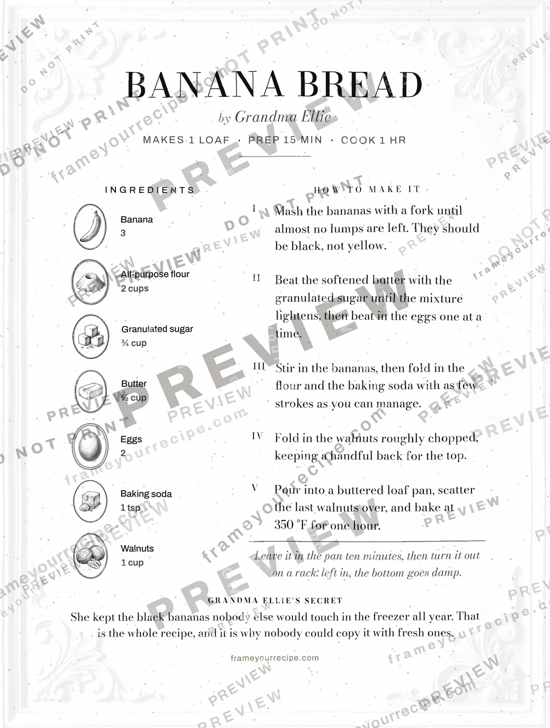 Banana Bread in the Chic style